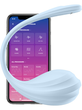 Satisfyer Connect: Smooth Petal, Wearable Vibrator, blue