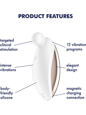Satisfyer: Spot On 2, Lay-on Vibrator, white