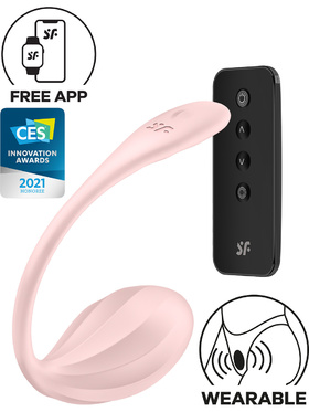 Satisfyer Connect: Ribbed Petal, Wearable Vibrator, pink