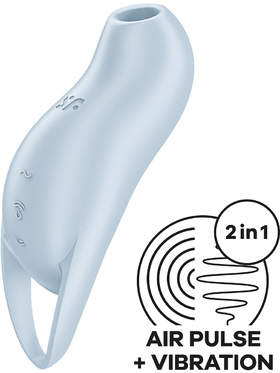 Satisfyer: Pocket Pro 1, Double Air Pulse Vibrator, blue