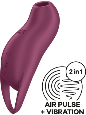Satisfyer: Pocket Pro 1, Double Air Pulse Vibrator, red