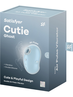 Satisfyer: Cutie Ghost, Double Air Pulse Vibrator, blue