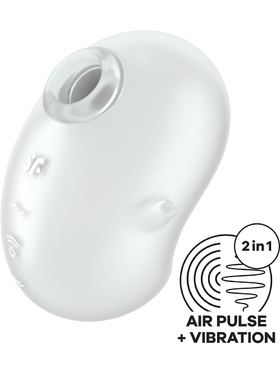Satisfyer: Cutie Ghost, Double Air Pulse Vibrator, white