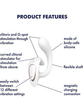 Satisfyer: G for Goddess 1, Rabbit Vibrator, white