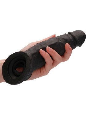 RealRock Skin: Penis Extender with Rings, 22 cm, black