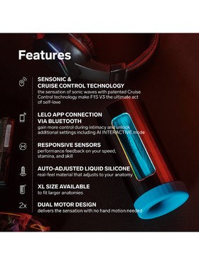 LELO: F1S V3 Pleasure Console Masturbator, red