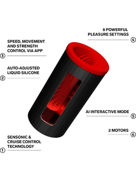 LELO: F1S V3 Pleasure Console Masturbator, red