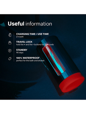 LELO: F1S V3 XL Pleasure Console Masturbator, blue