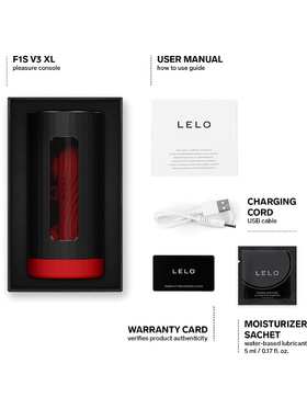 LELO: F1S V3 XL Pleasure Console Masturbator, red