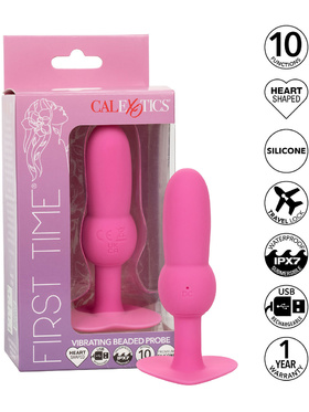 California Exotic: First Time, Vibrating Beaded Probe, pink