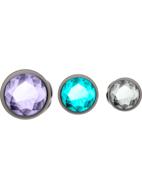  Anos: Metal Butt Plug Diamond Set