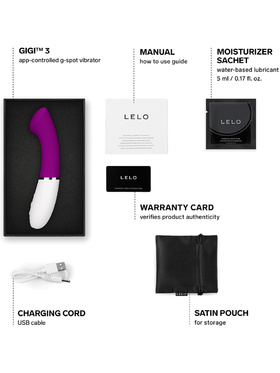 LELO: Gigi 3, App-Controlled G-Spot Vibrator, deep rose