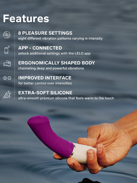 LELO: Gigi 3, App-Controlled G-Spot Vibrator, powder blue