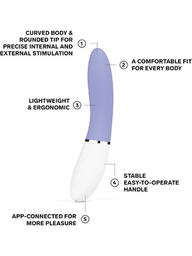 LELO: Liv 3, App-Controlled G-Spot Vibrator, powder blue