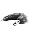 Fox Tail Plug, grey