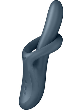 Satisfyer: Heat Flex 4, Warming Rabbit Vibrator, grey