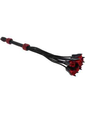 Hidden Desire Masters: Real Leather Roses Whip