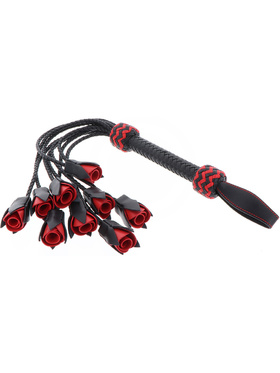 Hidden Desire Masters: Real Leather Roses Whip