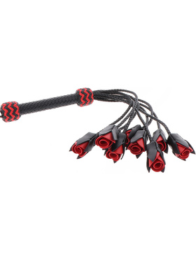 Hidden Desire Masters: Real Leather Roses Whip
