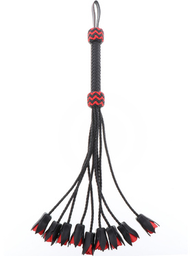 Hidden Desire Masters: Real Leather Roses Whip