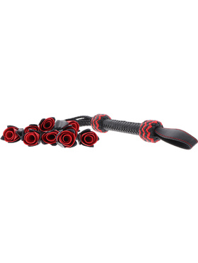 Hidden Desire Masters: Real Leather Roses Whip