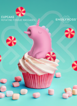 Engily Ross: Cupcake Unicorn, Rotating Tongue Massager
