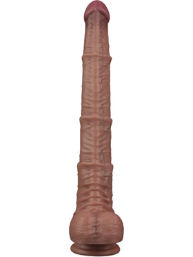 LoveToy: Dual-Layered Bendable Silicone XXL Cock, 40.5 cm