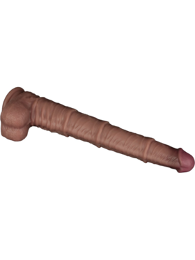 LoveToy: Dual-Layered Bendable Silicone XXL Cock, 40.5 cm