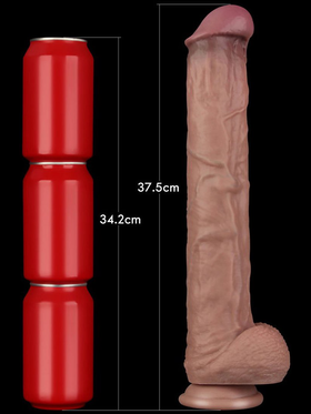 LoveToy: Dual-Layered Bendable Silicone XXL Cock, 37.5 cm