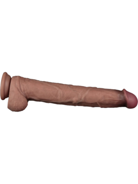 LoveToy: Dual-Layered Bendable Silicone XXL Cock, 37.5 cm