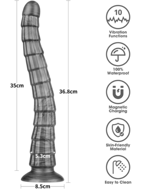 LoveToy: King Sized Vibrating Vibrax Slider, 37 cm