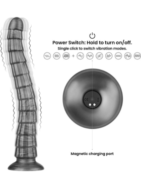LoveToy: King Sized Vibrating Vibrax Slider, 37 cm
