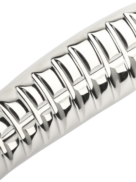 Mr Steel: Devil's Tongue Dildo, silver