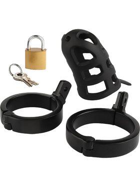 Mr Steel: Brutal Chastity Cage, black