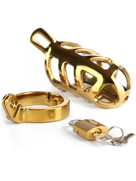 Mr Steel: Brutal Chastity Cage, gold