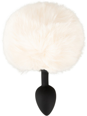 You2Toys: Fluffy Bunny Tail Butt Plug, small, white