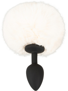 You2Toys: Fluffy Bunny Tail Butt Plug, small, white