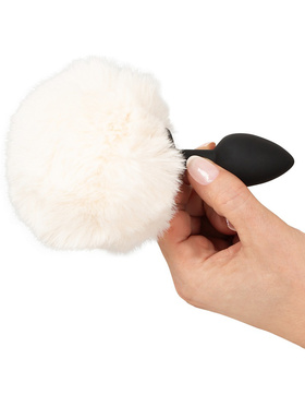 You2Toys: Fluffy Bunny Tail Butt Plug, small, white