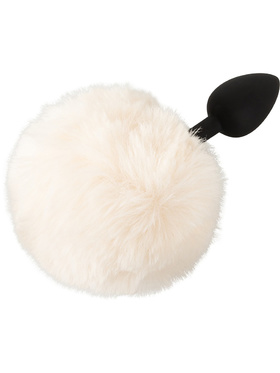 You2Toys: Fluffy Bunny Tail Butt Plug, small, white