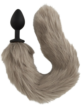 You2Toys: Long Fluffy Tail Butt Plug, grey