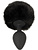 You2Toys: Fluffy Bunny Tail Butt Plug, medium, black
