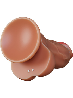 Dr. Skin Silicone: Dr. Brody Vibrating Thrusting Dildo, 22 cm