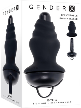 Gender X: Echo, Vibrating Shaft with Silicone Sleeve