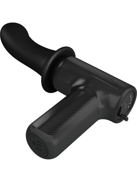 Pretty Love: DJ Doctor, Massage Gun with Dildo, black