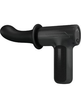 Pretty Love: DJ Doctor, Massage Gun with Dildo, black