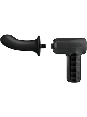 Pretty Love: DJ Doctor, Massage Gun with Dildo, black