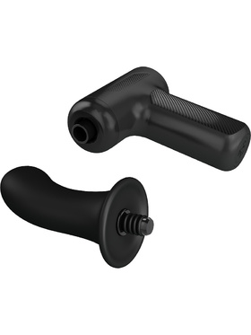 Pretty Love: DJ Doctor, Massage Gun with Dildo, black