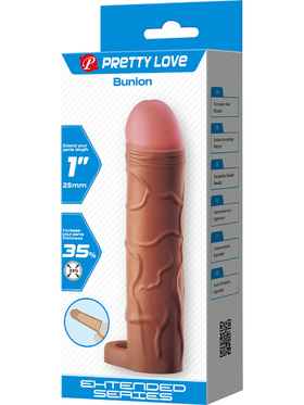 Pretty Love: Bunion, Realistic Penis Sleeve + 2.5 cm