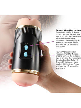 Mistress: Kay Vibrating Double Masturbator, Vagina & Mouth