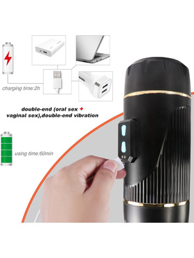 Mistress: Kay Vibrating Double Masturbator, Vagina & Mouth